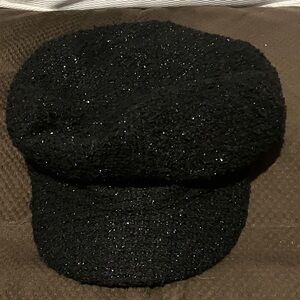 bebe Black Sparkle Hat